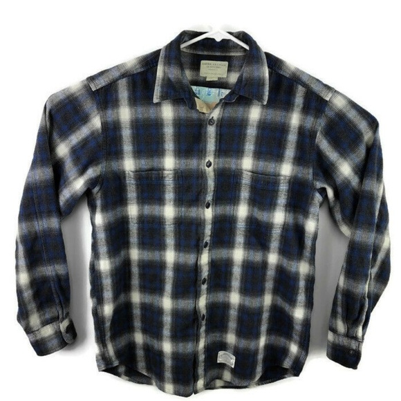 American Eagle Outfitters Other - American Eagle Medium Blue Checkered Flannel Shirt